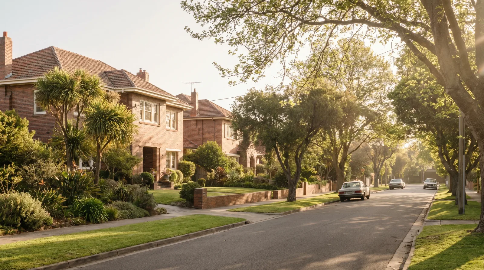 A street scene in Brighton East, Melbourne bayside