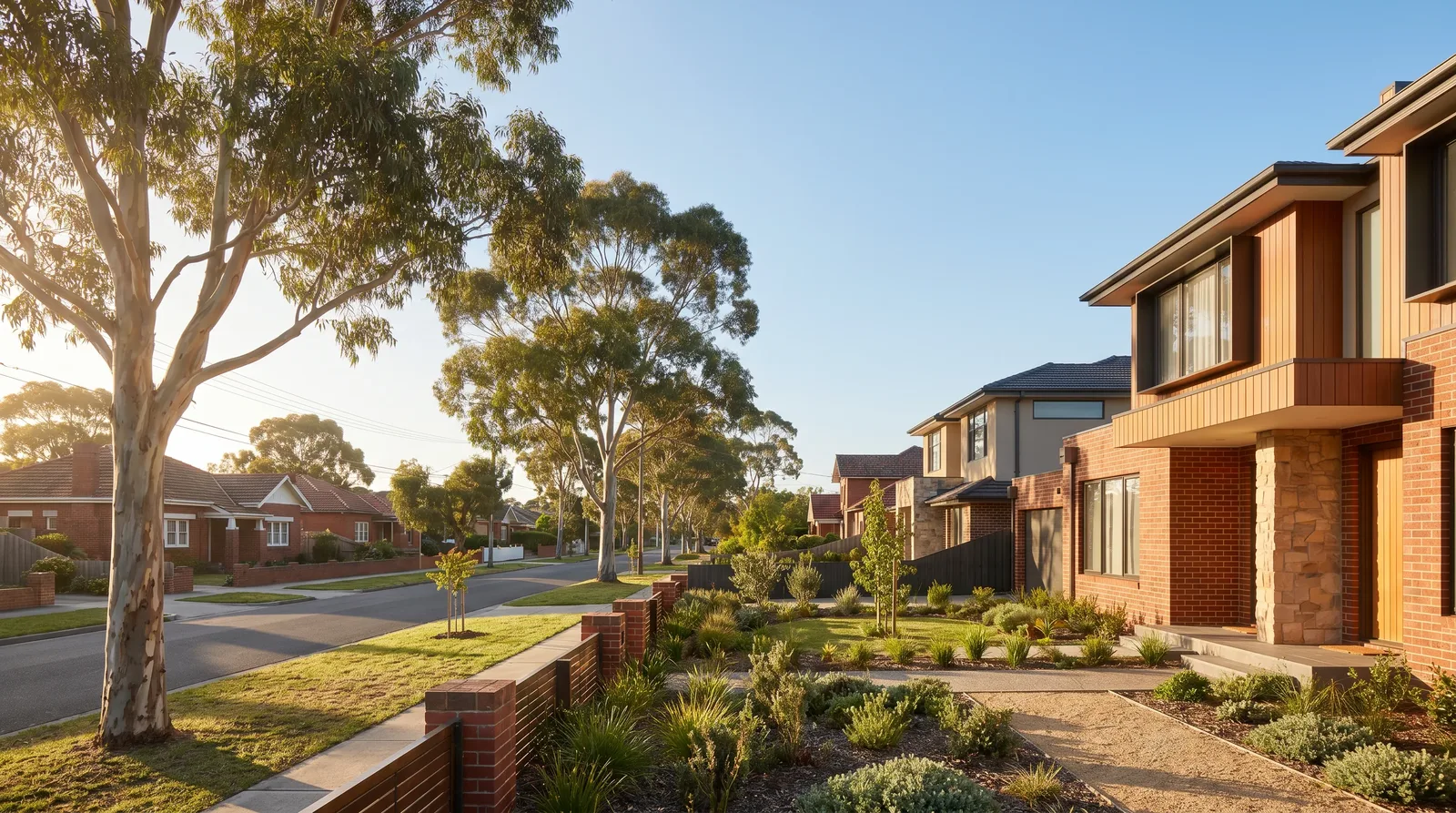 A street scene in Highett, Melbourne bayside