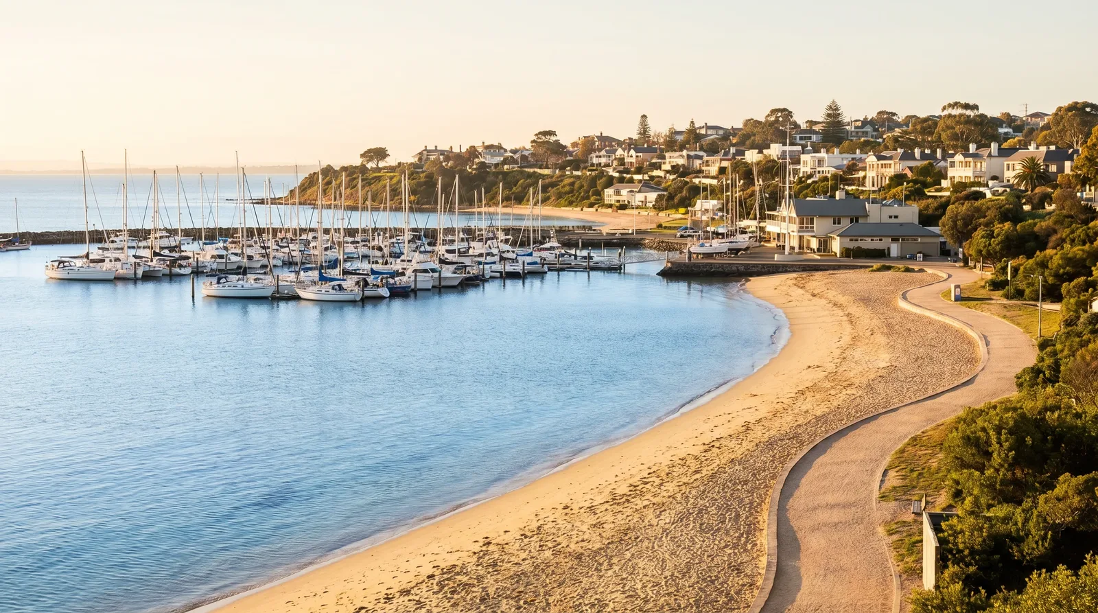 A street scene in Sandringham, Melbourne bayside